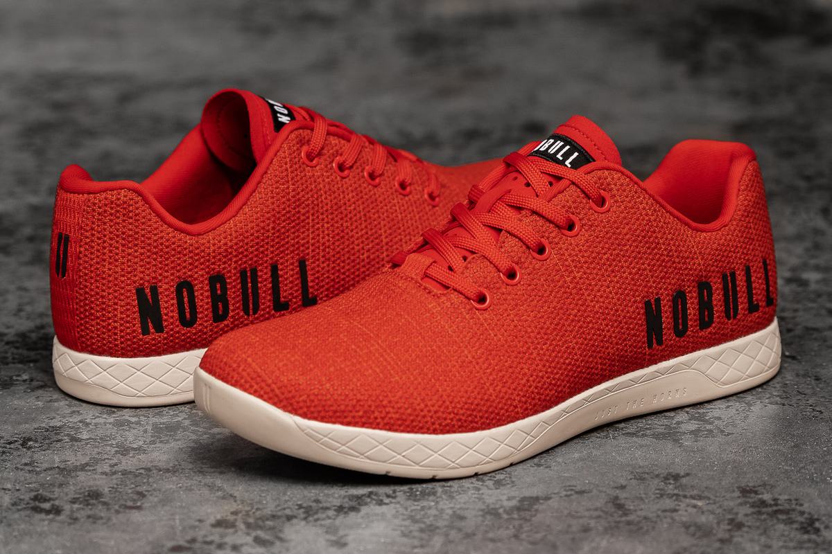 Nobull Superfabric Men's Trainers Red | Australia (HF1692)